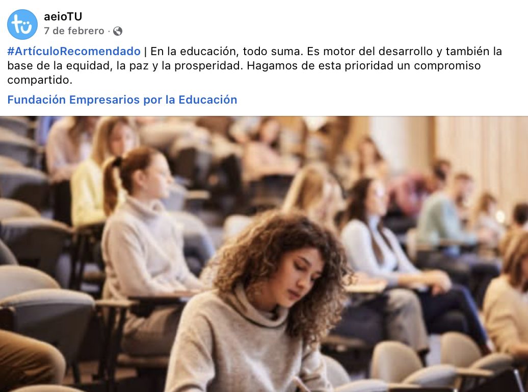 Recomendación del artículo |En la educación, todo suma| de Portafolio